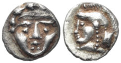Pisidia, Selge. Circa 300-190 BC. AR Diobol (0.88g, 10mm). Klein 361
