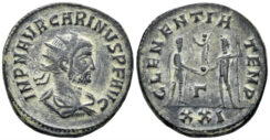 Carinus. 283-285 AD. AE Antoninianus (4.34g, 21mm). Cyzicus mint. Struck 284 AD. RIC 324