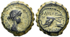 Seleukid Kingdom. Antiochos IV Epiphanes. 175-164 BC. AE 17mm (4.49g). Ake-Ptolemaïs mint. SC 1477.2m