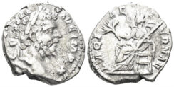 Septimius Severus. 193-211 AD. AR Denarius (3.50g, 17mm). Rome mint. Struck 197/8 AD. RIC 118