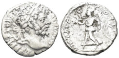 Septimius Severus. 193-211 AD. AR Denarius (2.98g, 17mm). Rome mint. Struck 197/8 AD. RIC 120c