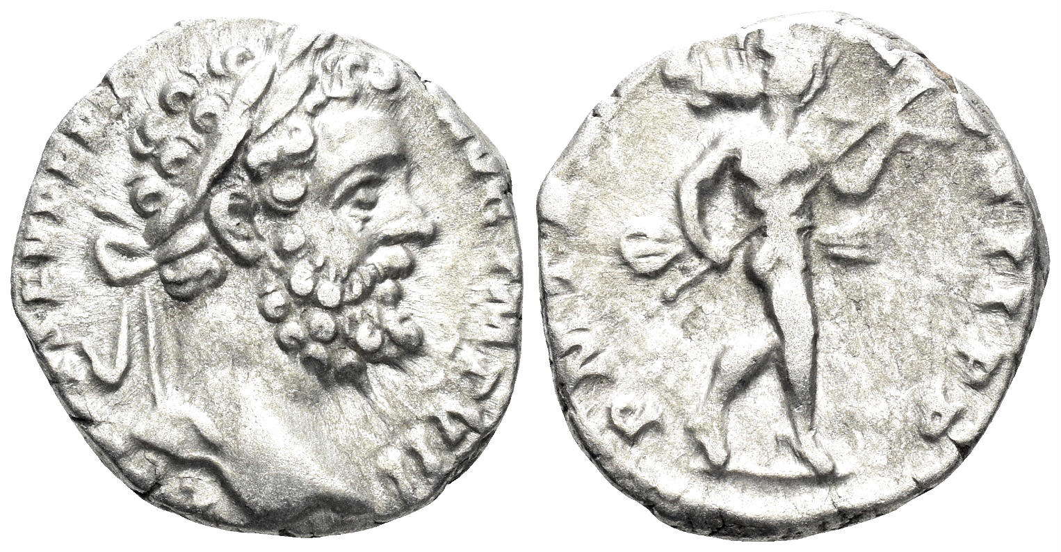 Septimius Severus. 193-211 AD. AR Denarius (3.00g, 18mm). Rome mint. Struck 195/6 AD. RIC 67