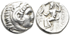 Macedonian Kingdom, Alexander III ‘the Great’. 336-323 BC. AR Drachm (4.25g, 16mm). Lampsakos mint. Price 1362