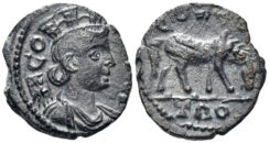 Troas, Alexandria. Time of Gallienus. 253-268 AD. AE 20mm (4.41g). Bellinger A486