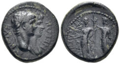Lydia, Magnesia ad Sipylum. Nero, with Agrippina II. 54-68 AD. AE 20mm (7.36g). RPC I 2457