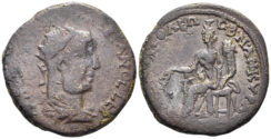 Galatia, Ancyra. Valerian. 253-260 AD. AE 27mm (11.15g). RPC X – (unassigned; ID 60807)