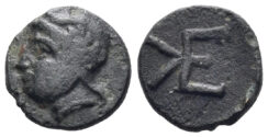 Troas, Kebren. Achaemenid Empire. Circa 412-399 BC. AE Chalkous (0.73g, 9mm). SNG von Aulock 1547