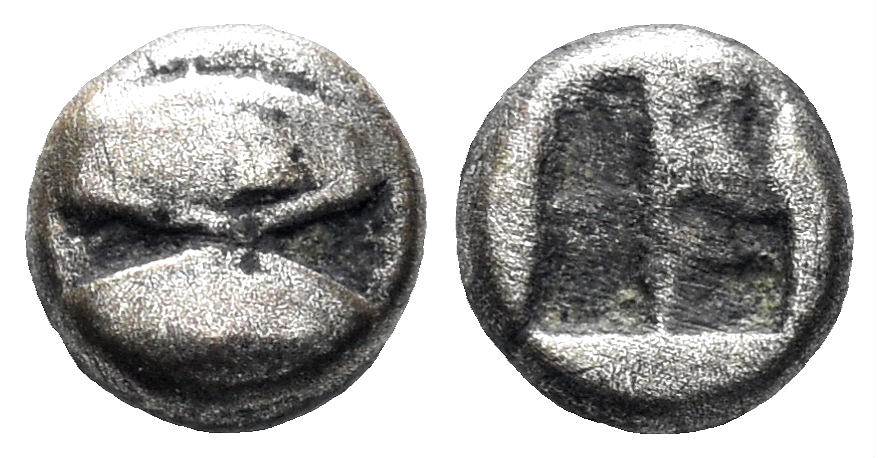 Lesbos, Uncertain mint. Circa 500-450 BC. Billon 1/48 Stater (0.24g, 6.5mm). Lazzarini, Contribution, Series II, Type C
