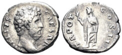 Aelius, Caesar. 136-138 AD. AR Denarius (3.00g, 17mm). Rome mint. Struck 137 AD. RIC 431