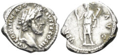 Antoninus Pius. 138-161 AD. AR Denarius (3.20g, 19mm). Rome mint. Struck 140-3 AD. RIC 102