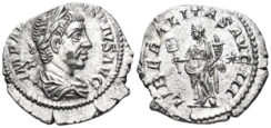 Elagabalus. 218-222 AD. AR Denarius (2.77g, 20mm). Rome mint. Struck 220 AD. RIC 103