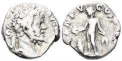 Septimius Severus. 193-211 AD. AR Denarius (2.60g, 15mm). Rome mint. Struck 194/5 AD. RIC 105
