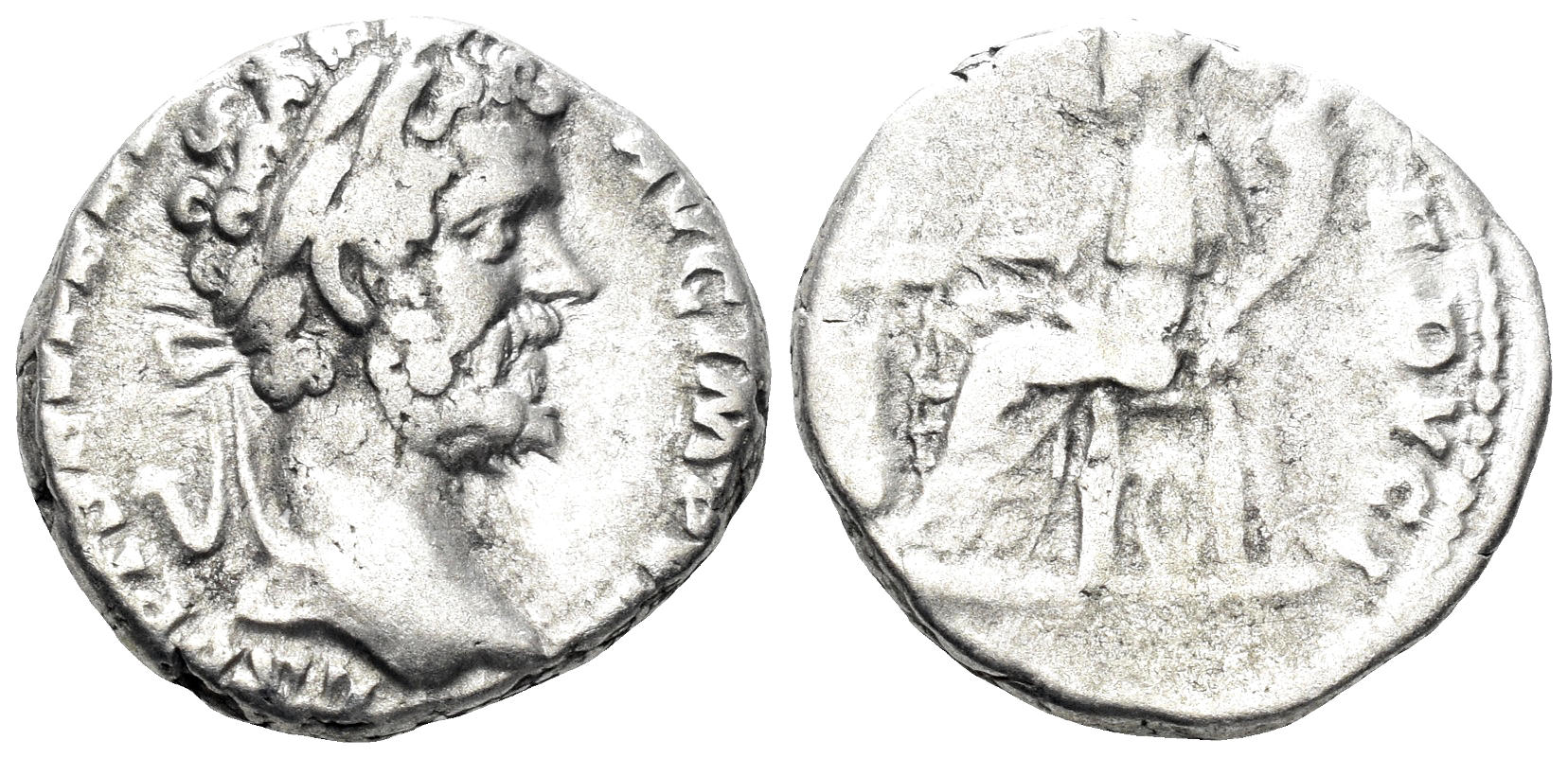 Septimius Severus. 193-211 AD. AR Denarius (3.43g, 16mm). Rome mint. Struck 196/7 AD. RIC 78a