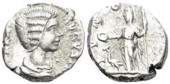 Julia Domna, Augusta. 193-217 AD. AR Denarius (3.36g, 17mm). Rome mint. Struck 195 AD. RIC 560