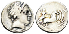Anonymous. Circa 86 BC. AR Denarius (3.99g, 18mm). Rome mint. Crawford 350A/2