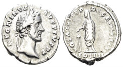 Antoninus Pius. 138-161 AD. AR Denarius (3.23g, 19mm). Rome mint. Struck 158/9 AD. RIC 292(e)