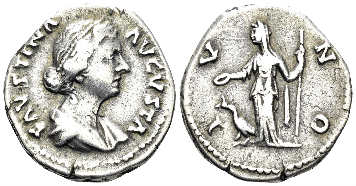 Faustina II, Augusta. 147-175 AD. AR Denarius (3.14g, 19mm). Rome mint. Struck 161-75 AD. RIC 111