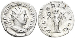 Philip I Arabs. 244-249 AD. AR Antoninianus (3.70g, 22mm). Rome mint. Struck 244 AD. RIC 51