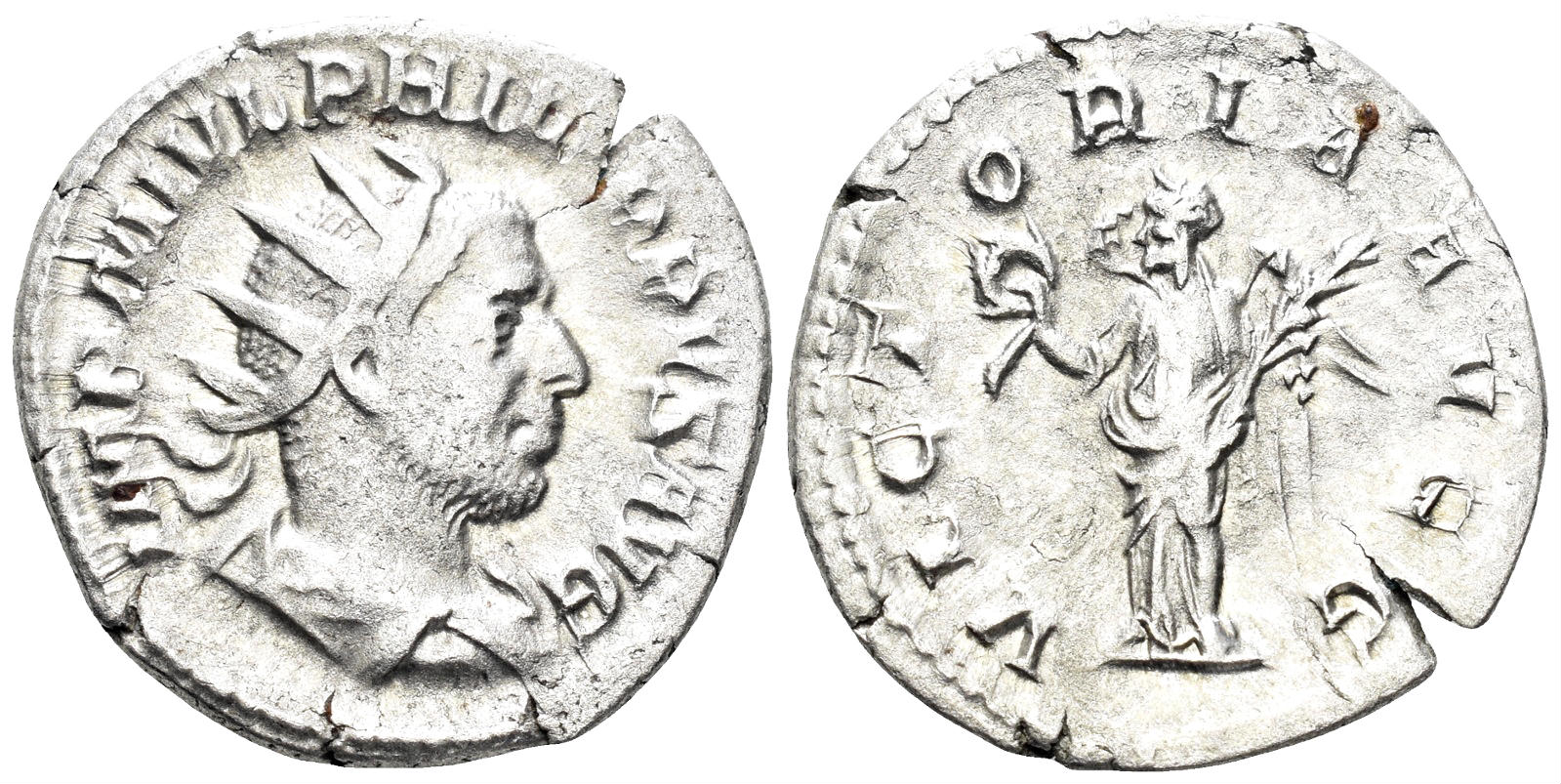 Philip I Arabs. 244-249 AD. AR Antoninianus (3.70g, 22mm). Rome mint. Struck 244 AD. RIC 51