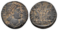 Constantine I ‘the Great’. 307-337 AD. AE Follis (1.67g, 15mm). Antioch mint. Struck 335-7 AD. RIC 86