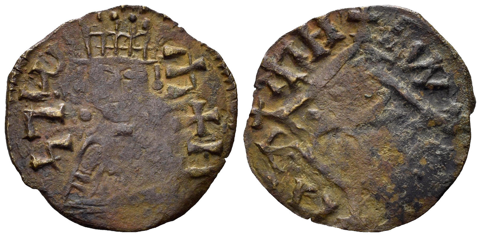 Axum. Hethasas. Early 7th Century-620. CU (1.00g, 17mm). Munro-Hay type 141