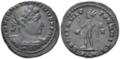 Constantine I ‘the Great’. 307-337 AD. AE Follis (4.22g, 22mm). Londinium mint. Struck late 309-11 AD. RIC 121a