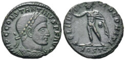 Constantine I ‘the Great’. 307-337 AD. AE Follis (3.78g, 19mm). Ostia mint. Struck late 312/3 AD. RIC 83
