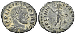 Licinius I. 308-324 AD. AE Follis (3.00g, 22.5mm). Rome mint. Struck 312/3 AD. RIC 29b