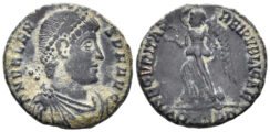 Valens. 364-378 AD. AE3 (2.48g, 17mm). Constantinople mint. Struck 369 AD. RIC.21 a1