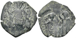 Michael VIII Palaeologus. 1261-1282. AE Trachy (2.61g, 25mm). Constantinople mint. SB 2265