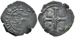 Andronicus II Palaeologus, with Michael IX. 1282-1328. AE Assarion (1.53g, 23mm). Constantinople mint. SB 2448