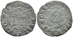 Kingdom of Castille and Leon. Enrique III. 1390-1406. AE Blanca (2.52g, 23.5mm). Toledo mint. Bautista 770